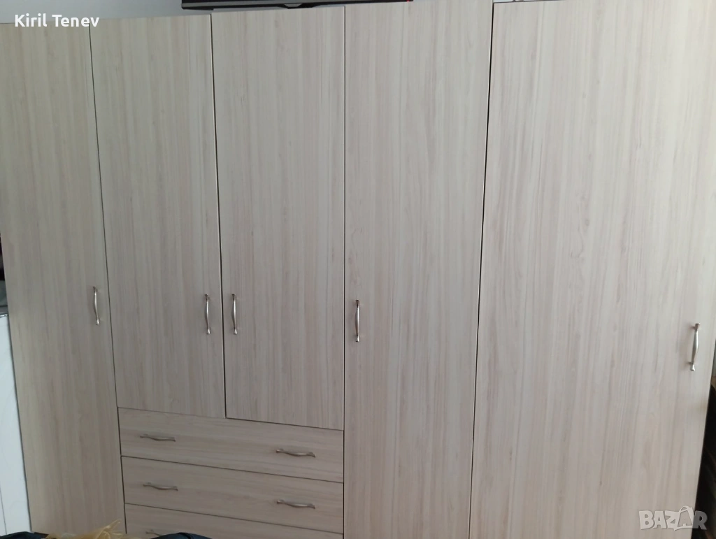 Четирикрилен гардероб Астра венге+модул , снимка 1