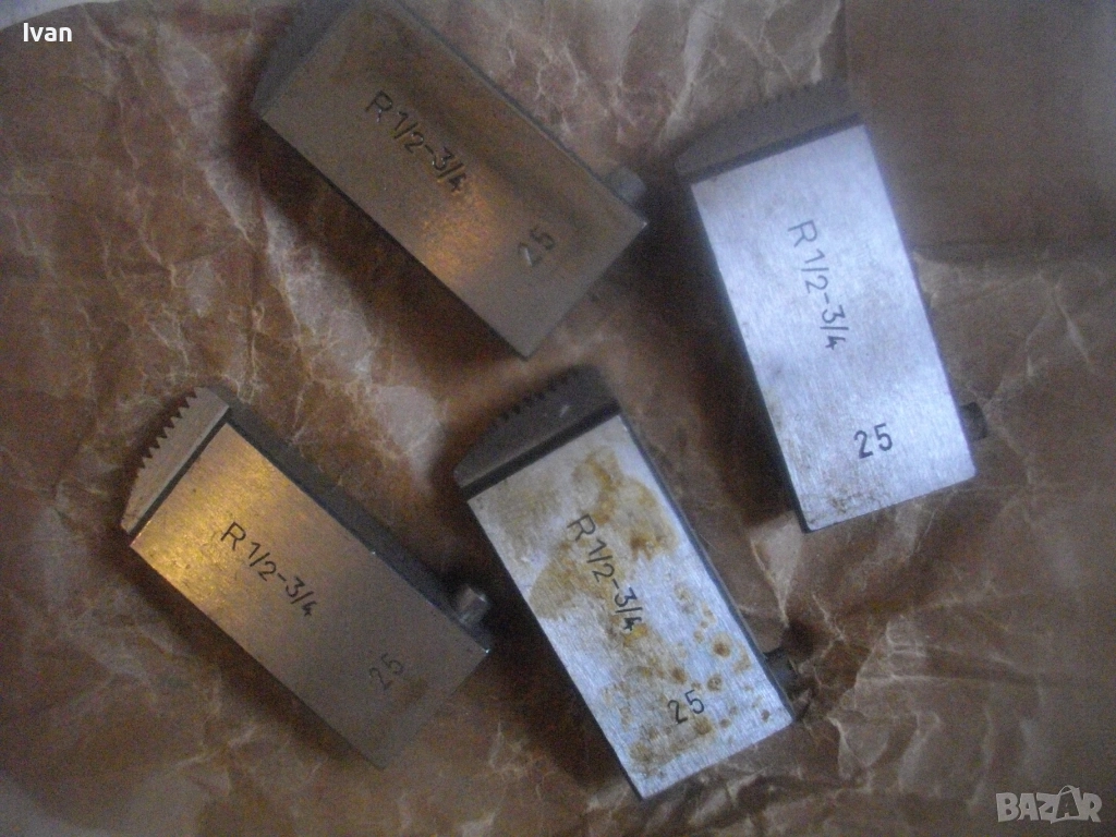 Нови резбонарезни ножове 1/2"-3/4" цол за резби тръби за винторeзка плашка немска ФРГ ALROWA ROLLER, снимка 1