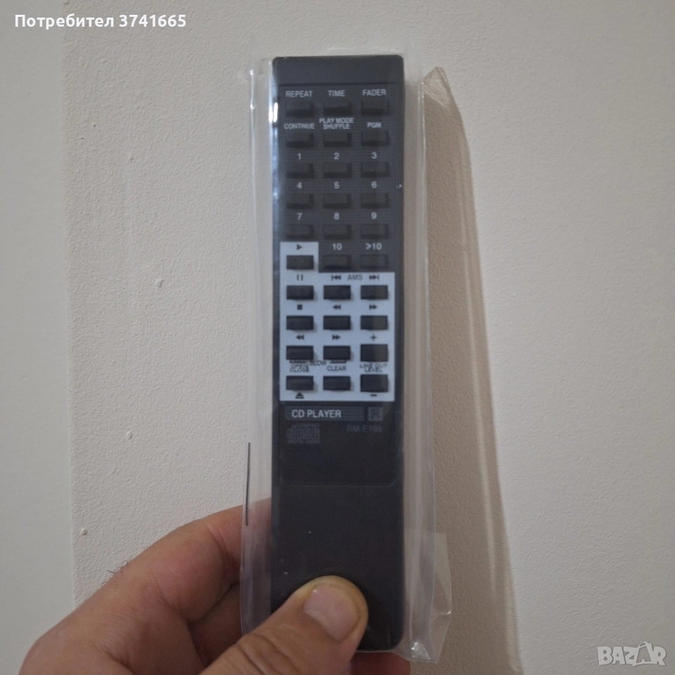 Дистанционно за CD Player SONY RM-E195, снимка 1
