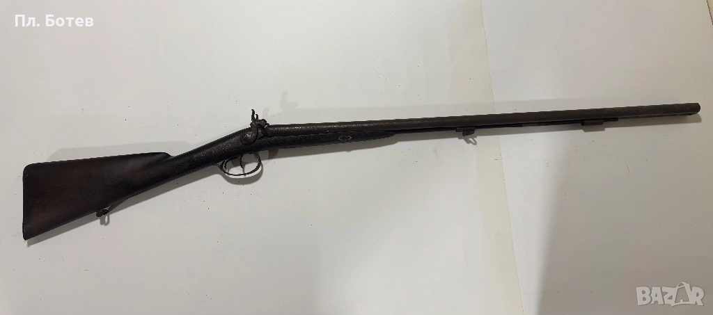 Стара двуцевна капсулна пушка, снимка 1