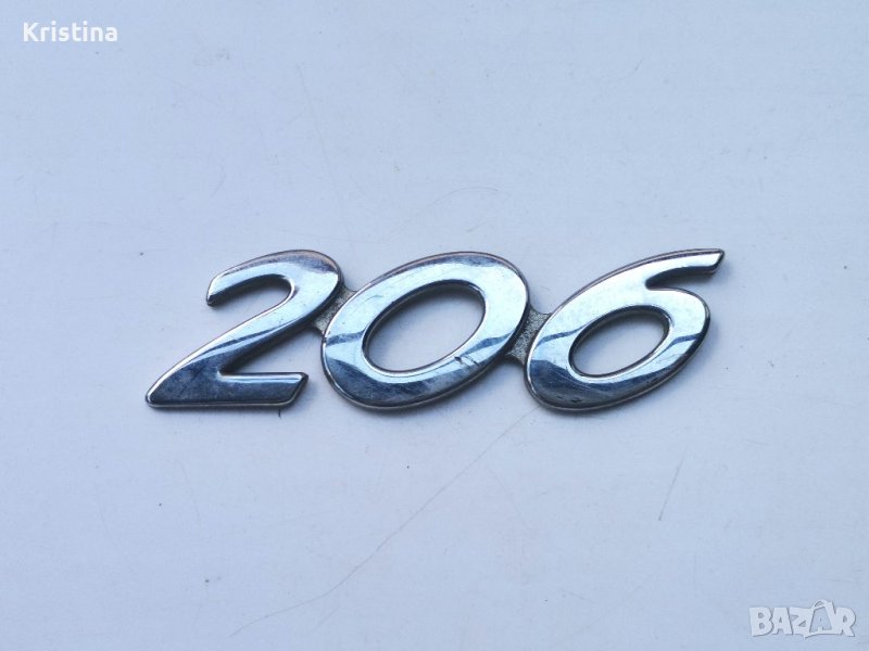 Емблема за Peugeot 206 Пежо, снимка 1