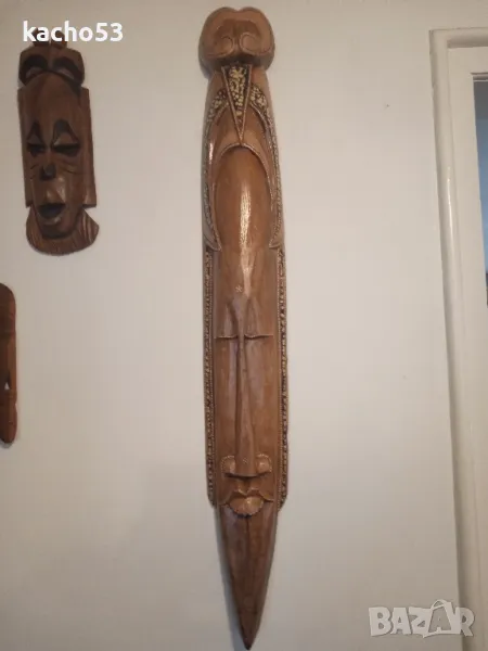 Голяма дървена маска., снимка 1