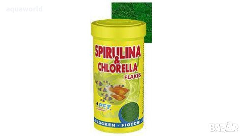 Храна за рибки Spirulina & Chlorella 1л, снимка 1