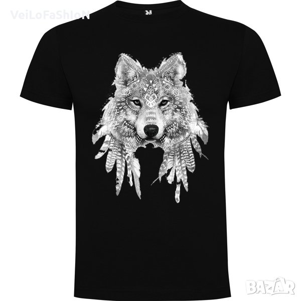 Нова мъжка тениска с Вълк - Капан за сънища, снимка 1