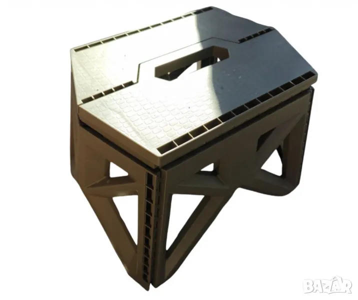 Преносима сгъваема пластмасова табуретка за къмпинг,риболов,на открито, снимка 1