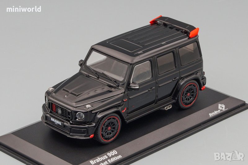 Mercedes G-klass Brabus Rocket 900 2021 - мащаб 1:43 на Solido моделът е нов в PVC дисплей-кейс, снимка 1