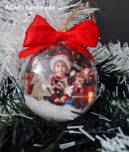 Коледни топки със снимка , снимка 1