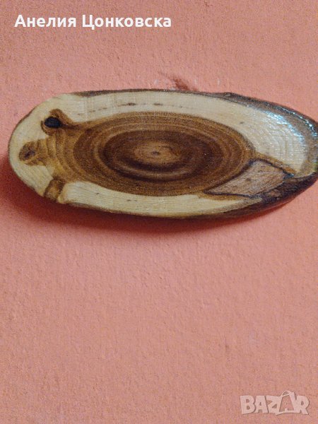 Дървен сувенир костенурка за закачване, снимка 1