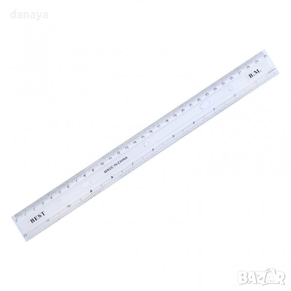 3044 Ученическа линия за измерване и чертане, 30 см, снимка 1