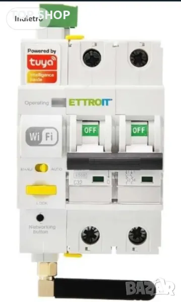 ETTROIT SMART WIFI термомагнитен превключвач 2P 32A автомат. нулиране, снимка 1