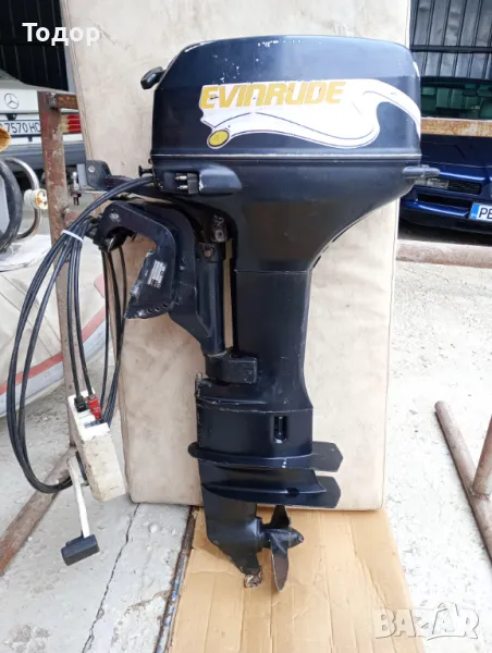 Продавам извънб.д-л Evinrude 6HP, 4т, дълъг ботуш, обслужен, внос от Италия, снимка 1