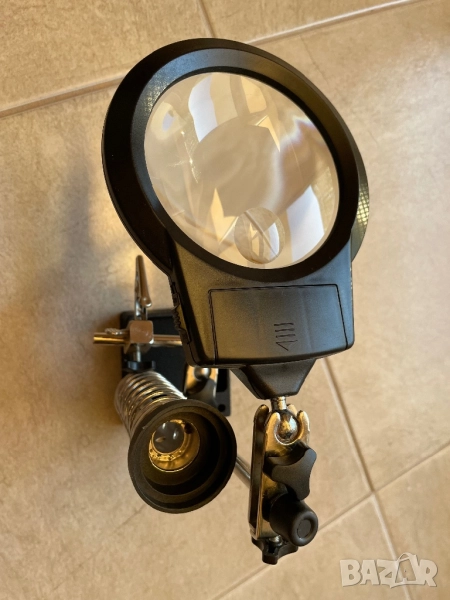 Трета ръка с LED лупа, Powerfix Profi, снимка 1