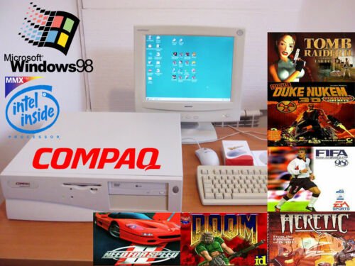 ⭐Продавам ретро компютър COMPAQ DESKPRO 2000 с много игри⭐, снимка 1