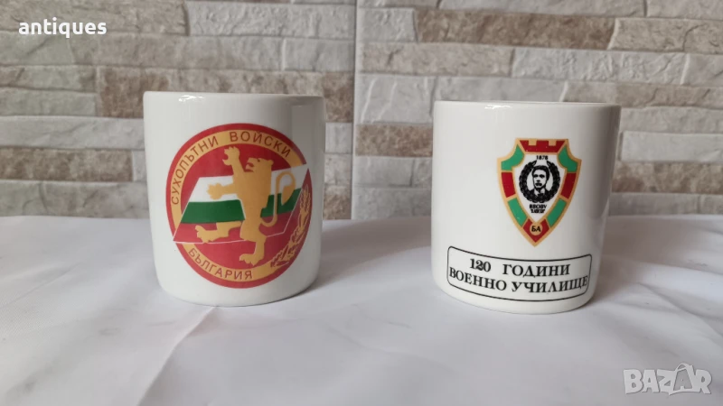 Порцеланов моливник - 2 броя - Военна тематика - зав.Диамант, снимка 1