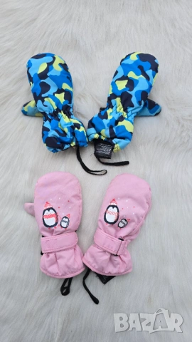 Детски ски ръкавици 6-8 години, снимка 2 - Шапки, шалове и ръкавици - 53137007