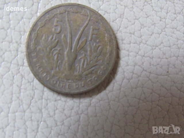 Того - 5 франка - 1956 година, 4D