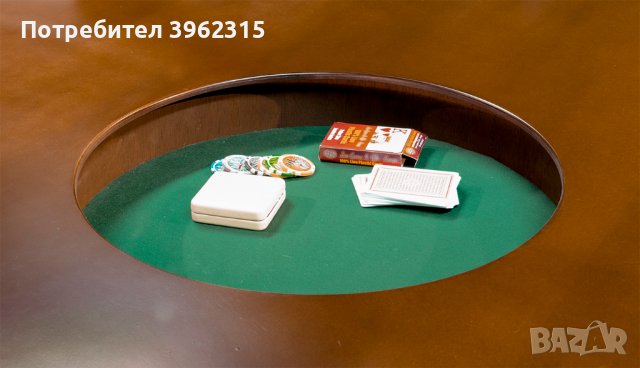 Покер маса за шест играча, снимка 4 - Маси - 43959638