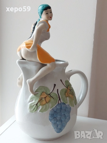 Много рядка авторсака порцеланова кана за вино-еротика/вместимост-1500-1800 мл., снимка 13 - Аксесоари за кухня - 52315765