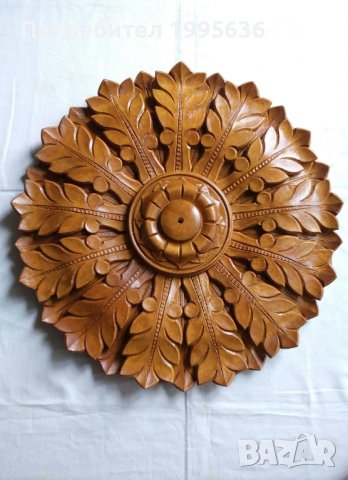 Дърворезба, розета за таван