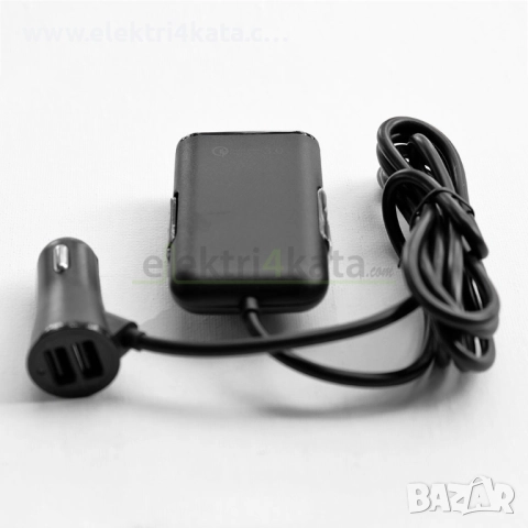 USB зарядно за кола отпред и отзад, снимка 3 - Аксесоари и консумативи - 52453992