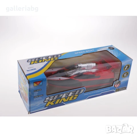 Радиоуправляема лодка Speed King – 2.4GHz, двоен пропелер 🚤🔥, снимка 2 - Електрически играчки - 51310206