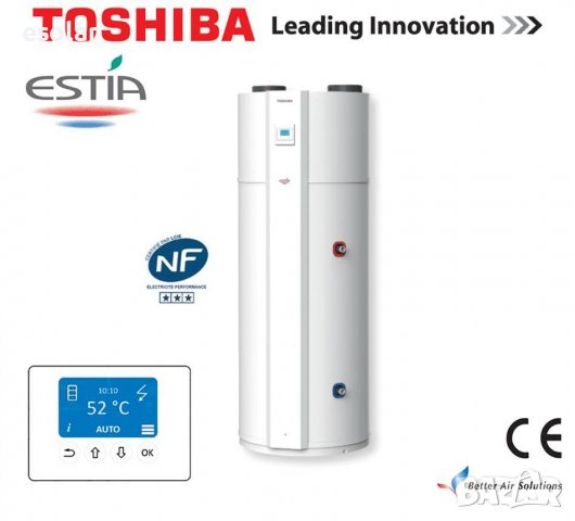 Термопомпен бойлер А+ TOSHIBA ESTIA 