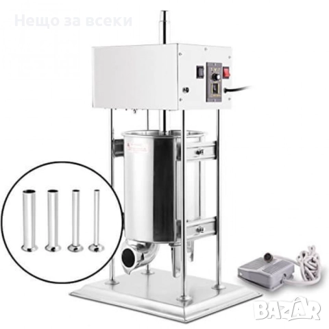 Пълначка за месо 15л Професионална Електрическа с педал