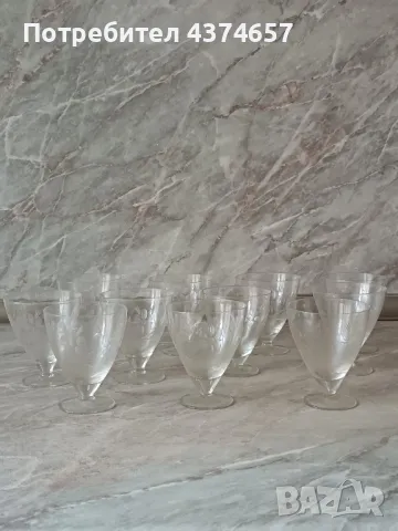 Стари чаши гравирани, снимка 1 - Антикварни и старинни предмети - 49065067