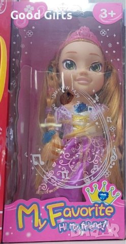 Детска кукла Принцеса Рапунцел със звук и светлини