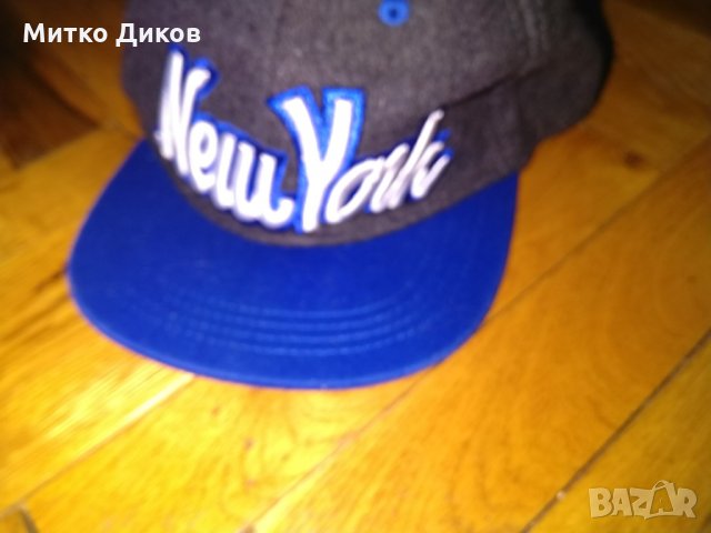 Ню Йорк бейзболна шапка 20% вълна размер С-М с регулация нова