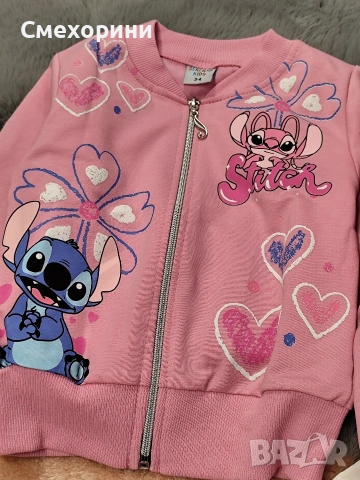 Детски памучен комплект Стич, от тънко трико , снимка 3 - Детски комплекти - 53004672