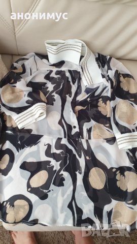 Блузка от копринен шифон , снимка 3 - Корсети, бюстиета, топове - 32844583