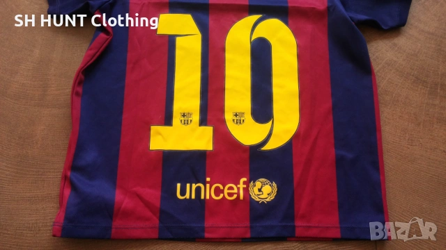 NIKE MESSI FC BARCELONA Kids Football T-Shirt размер 7-8 години / 122-128 см детска тениска 35-59, снимка 3 - Детски тениски и потници - 53210335