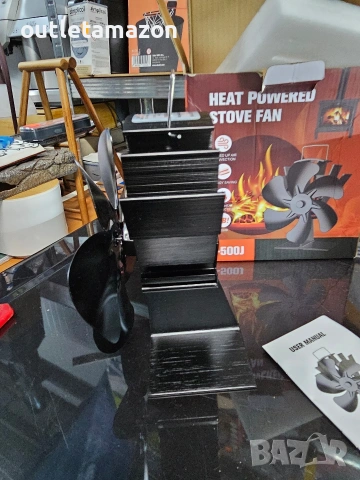 термозахранващ се вентилатор за печка модел HL-500J,, снимка 2 - Вентилатори - 53261482