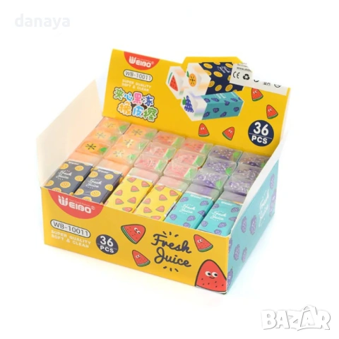 6304 Ученическа гумичка Плодове Fresh Juice, снимка 5 - Ученически пособия, канцеларски материали - 53160619