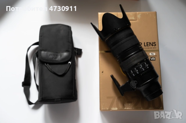 Nikon AF-S Nikkor 70-200mm f2.8G ED VR II, снимка 5 - Фотоапарати - 53392661