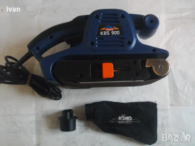 900 ВАТА НОВ НЕМСКИ ПРОФЕСИОНАЛЕН ЛЕНТОВ ШЛАЙФ KING CRAFT 350м/мин, снимка 3 - Други инструменти - 48092634