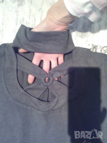 Интересна рокля и туника със свалящи се ръкави и блестящи рози с топлещи чорапи, снимка 3 - Рокли - 39866978