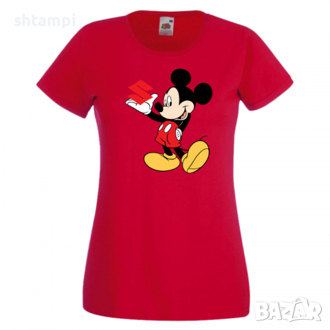 Дамска тениска Mickey Mouse Suzuki .Подарък,Изненада,, снимка 8 - Тениски - 36529393