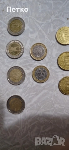редки монети 1€,2€,0.50€,020€,010€