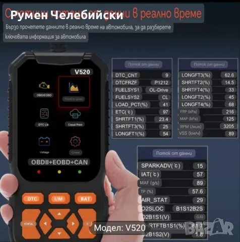 Професионален OBD2 Скенер , снимка 3 - Аксесоари и консумативи - 49309069