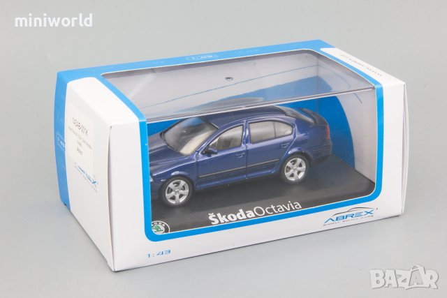 Skoda Octavia II 2004 - мащаб 1:43 на Abrex моделът е нов в PVC дисплей-кейс, снимка 4 - Колекции - 44059716