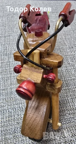Сувенир мотор ръчна изработка от дърво.     , снимка 5 - Колекции - 49410707