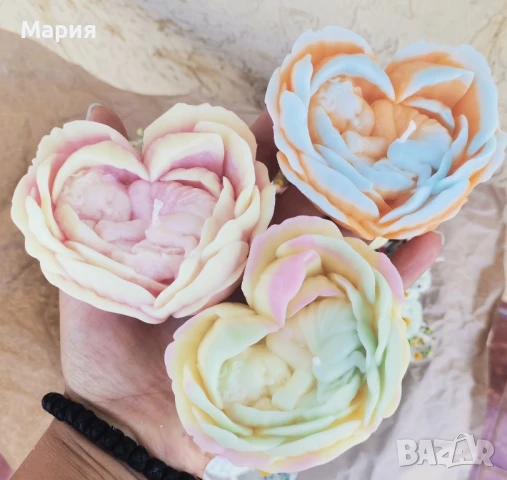 Ароматни свещи , снимка 2 - Ръчно изработени сувенири - 42522349