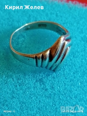 Дизайнерски сребърен пръстен ТОКАШ художествена ръчна изработка 52690, снимка 6 - Пръстени - 53073750