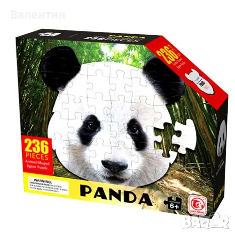 Пъзел Панда - 236 елемента, снимка 2 - Образователни игри - 48553192