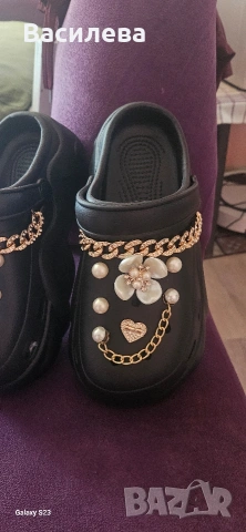 Кроксове черни., снимка 2 - Джапанки - 53409084