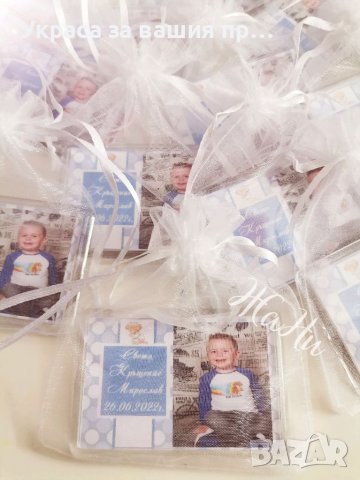 Плексигласови магнити със снимка подаръчета за гостите на кръщене , снимка 2 - Други - 37271933