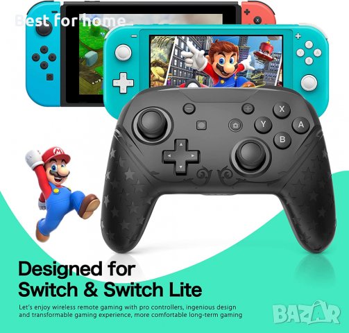 Безжичен контролер YCCTEAM Pro, Switch/Switch Lite, дистанционно управление с NFC, двойна вибрация, снимка 7 - Аксесоари - 39820535