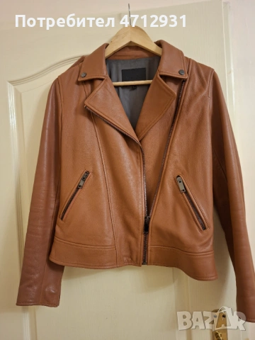 Дамско яке от естествена кожа Massimo Dutti, снимка 2 - Якета - 53146204